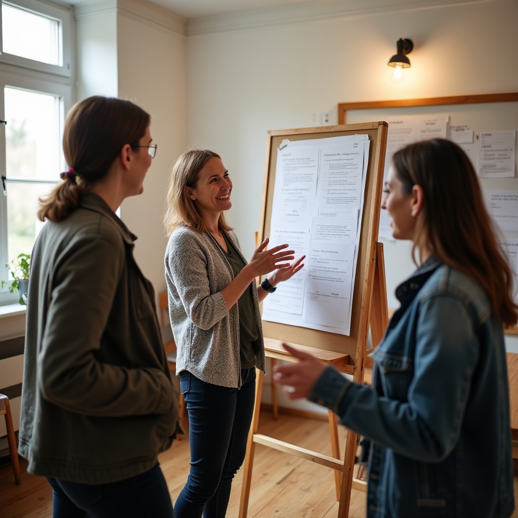 Community meeting where the idea for the domestic worker training programme first emerged